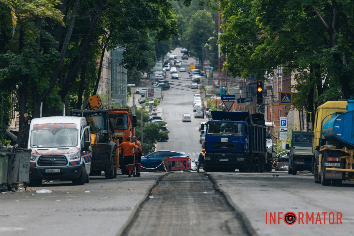 На этом участке проводят дорожные работы