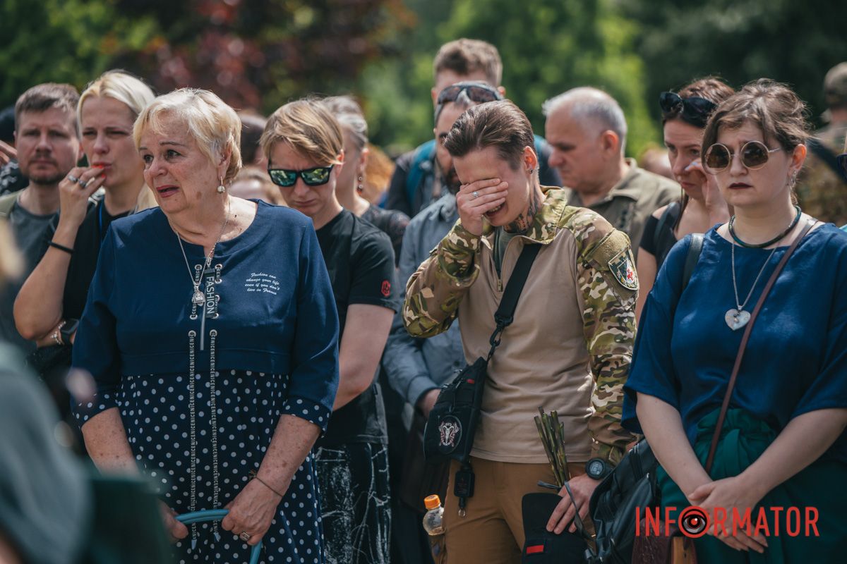 Прощання проходило у Сквері Героїв