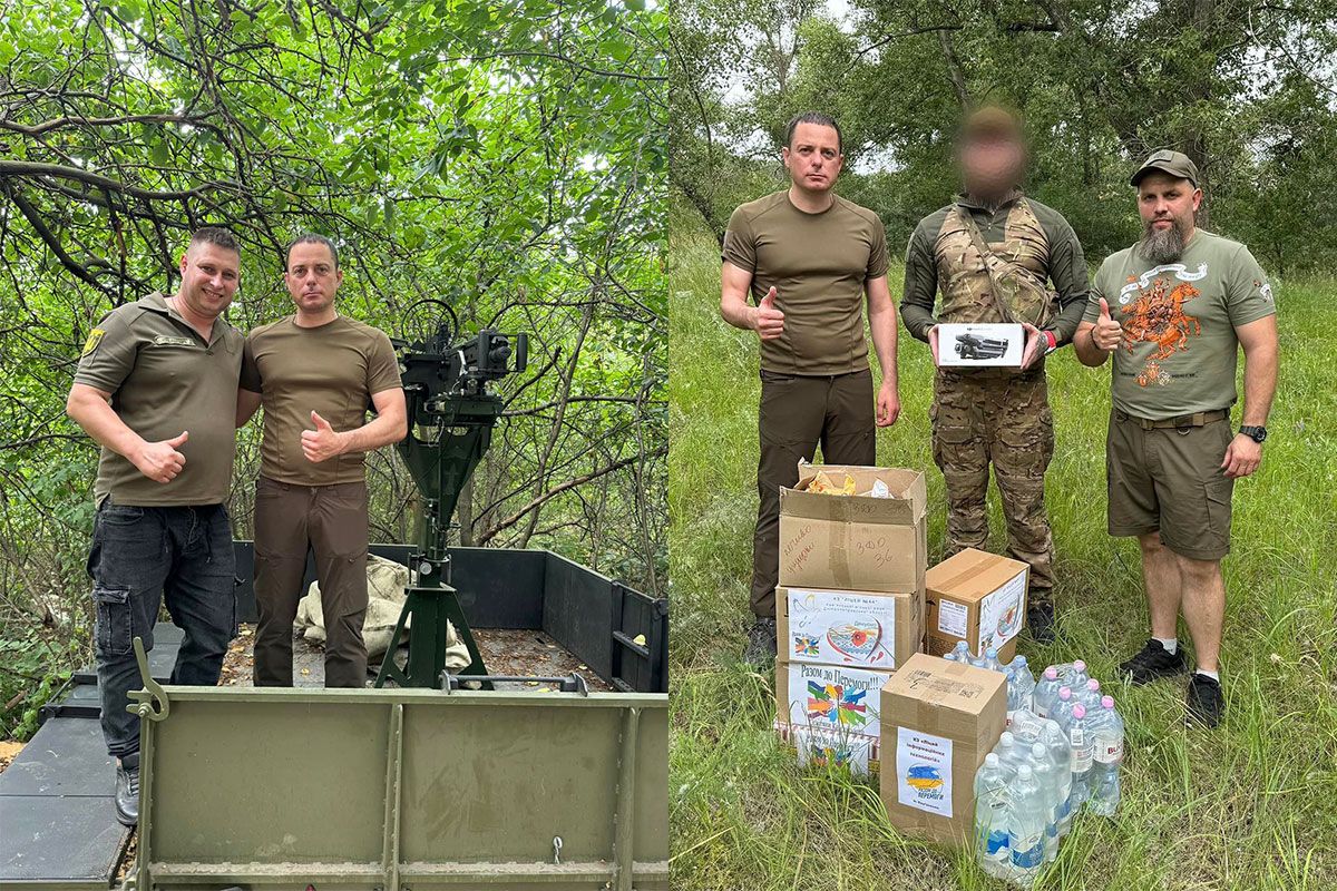Защитникам из Каменского передали РЭБ, коптер, медикаменты и вкусности