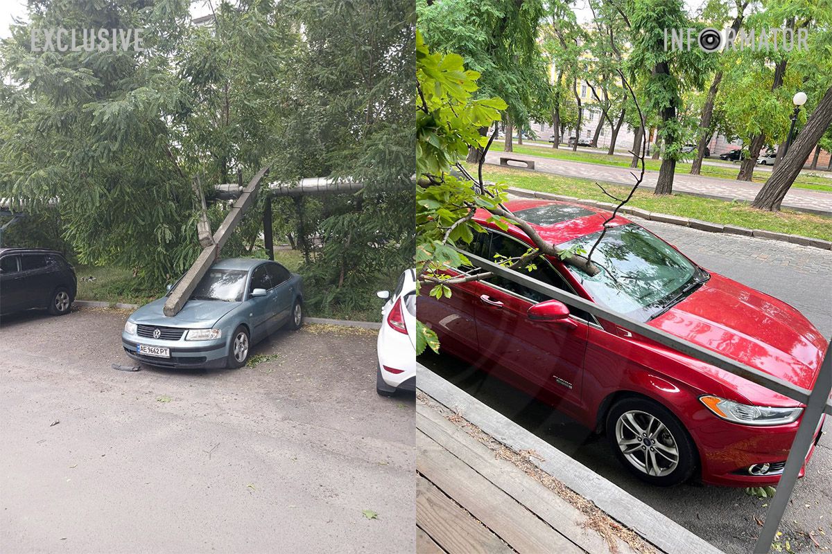 Пошкоджені автівки по місту Пошкоджені автівки по місту