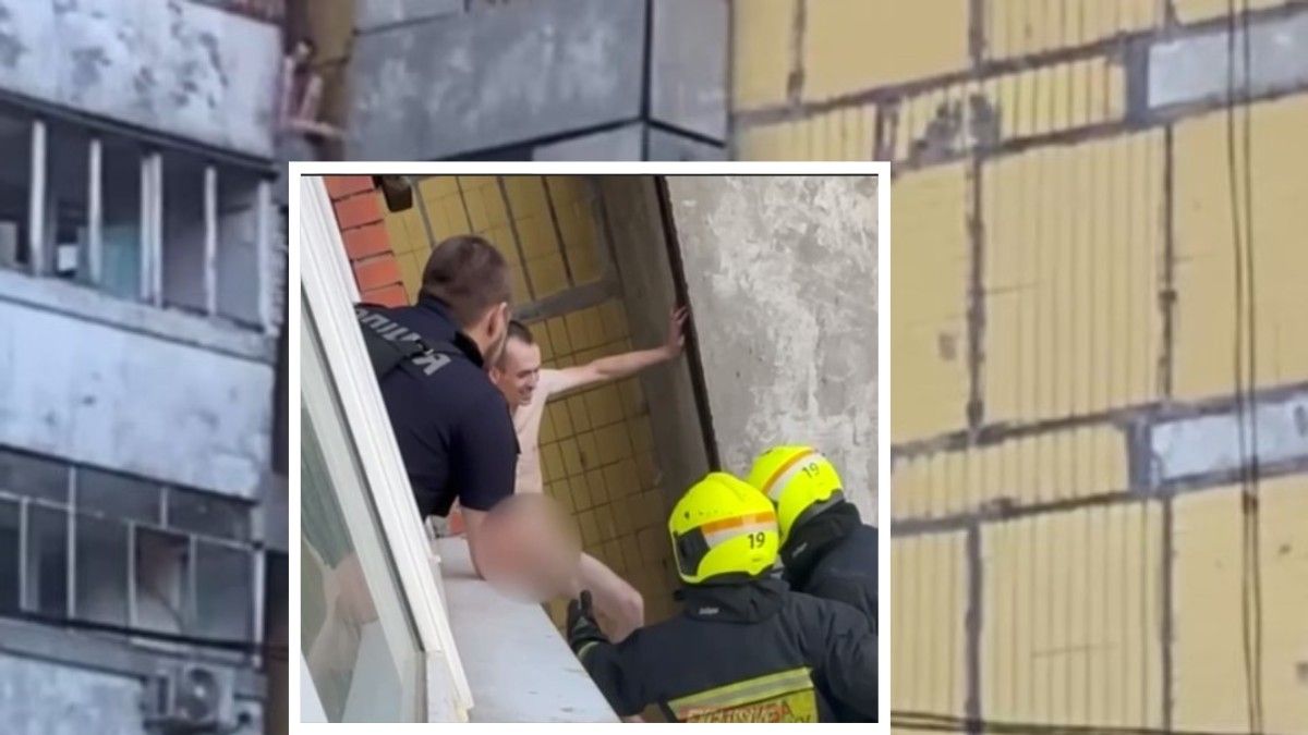 У Дніпрі на Сліпака оголений чоловік лазив по балконах багатоповерхівки