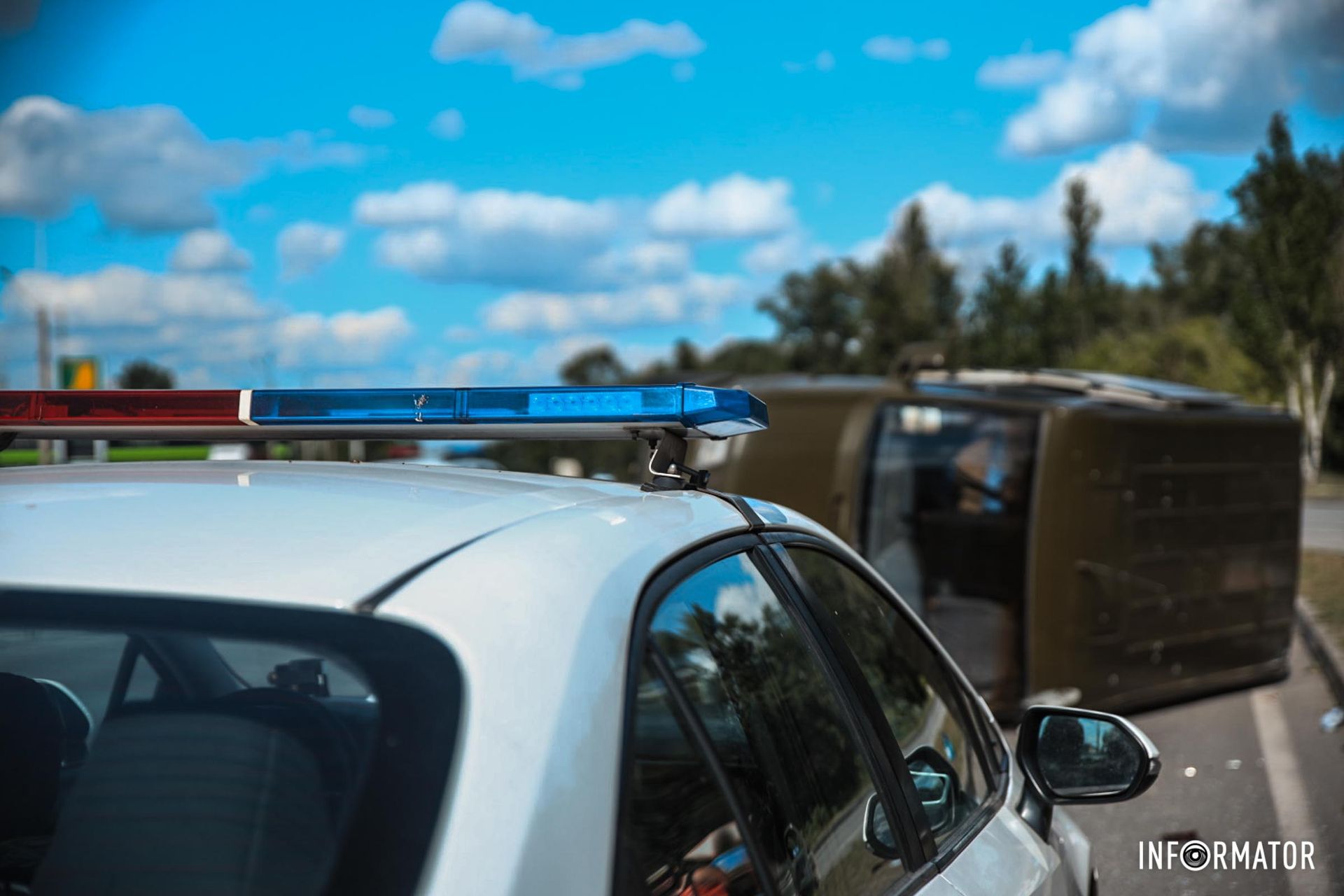 На місці працюють патрульні На місці працюють патрульні