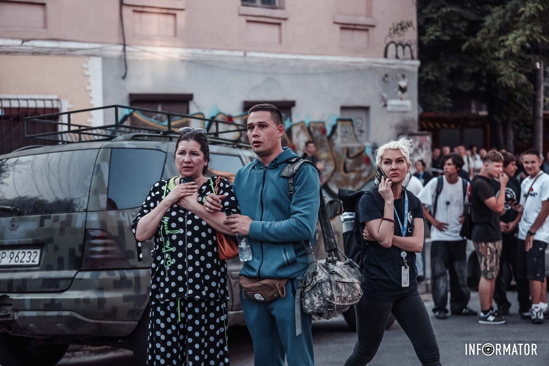 З самого вечора знімальна група Інформатора працює на місці події