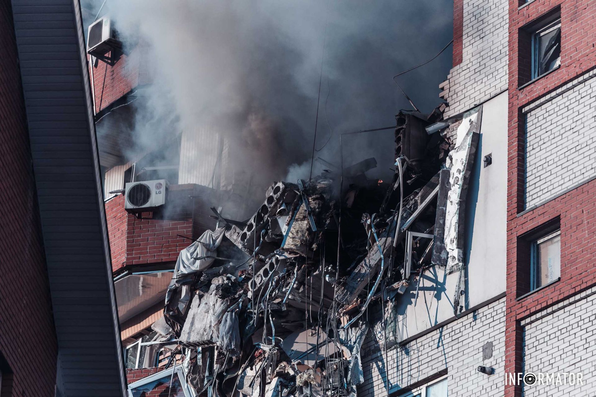 Наслідки атаки по будинку