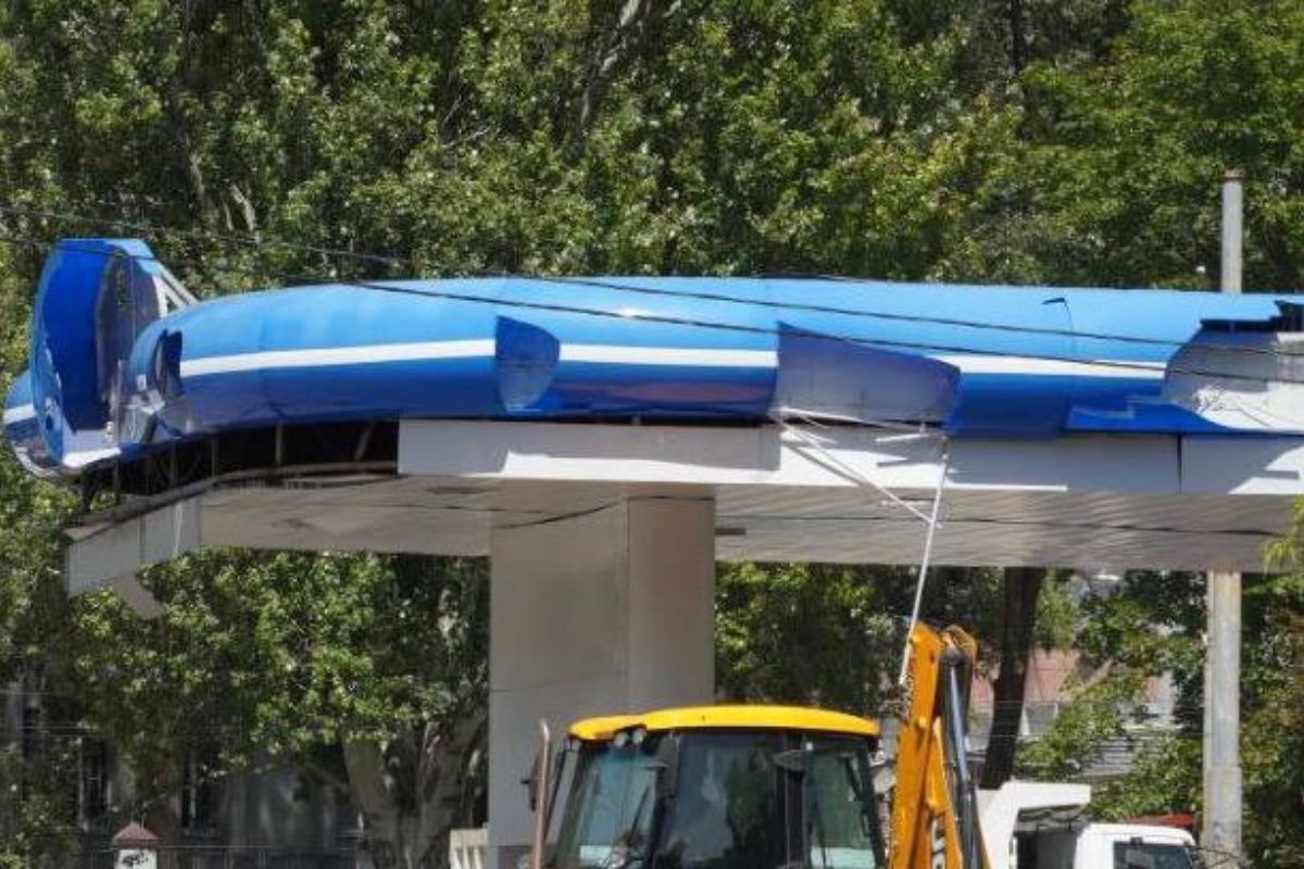 Пошкоджена АЗС