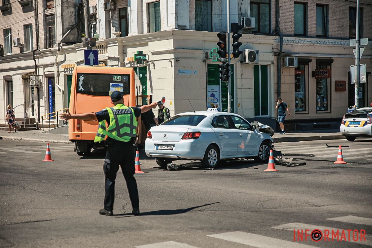 В центре Днепра 14 июля произошло ДТП