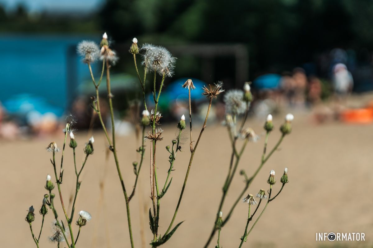 В эти выходные озеро Котлован в Днепре стало настоящим спасителем для горожан от летней жары