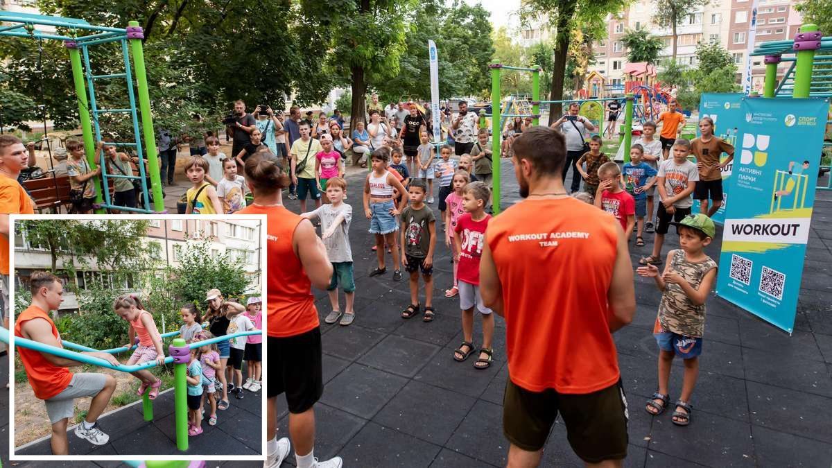 В Днепре на Левобережном-3 стартовали открытые тренировки по воркауту