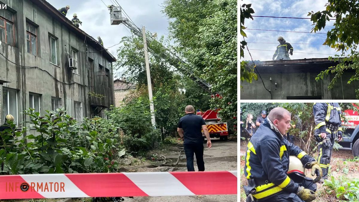 В Днепропетровской области горела двухэтажка: спасатели эвакуировали пожилую женщину