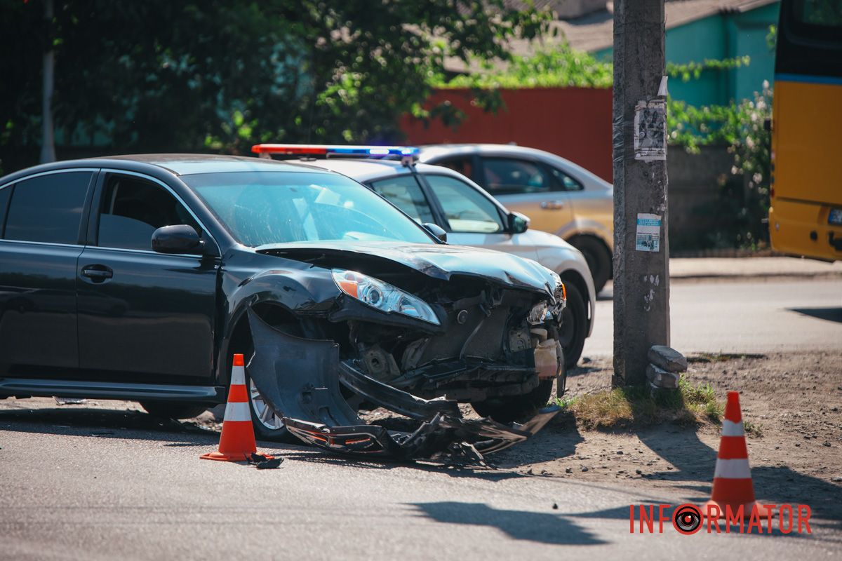 Subaru двигался со стороны Донецкого шоссе