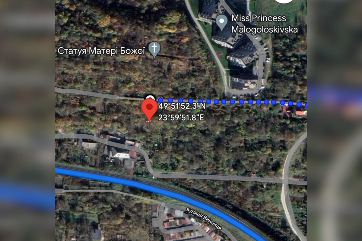 Координаты, где находится дом, где мог проживать подозреваемый Координаты, где находится дом, где мог проживать подозреваемый