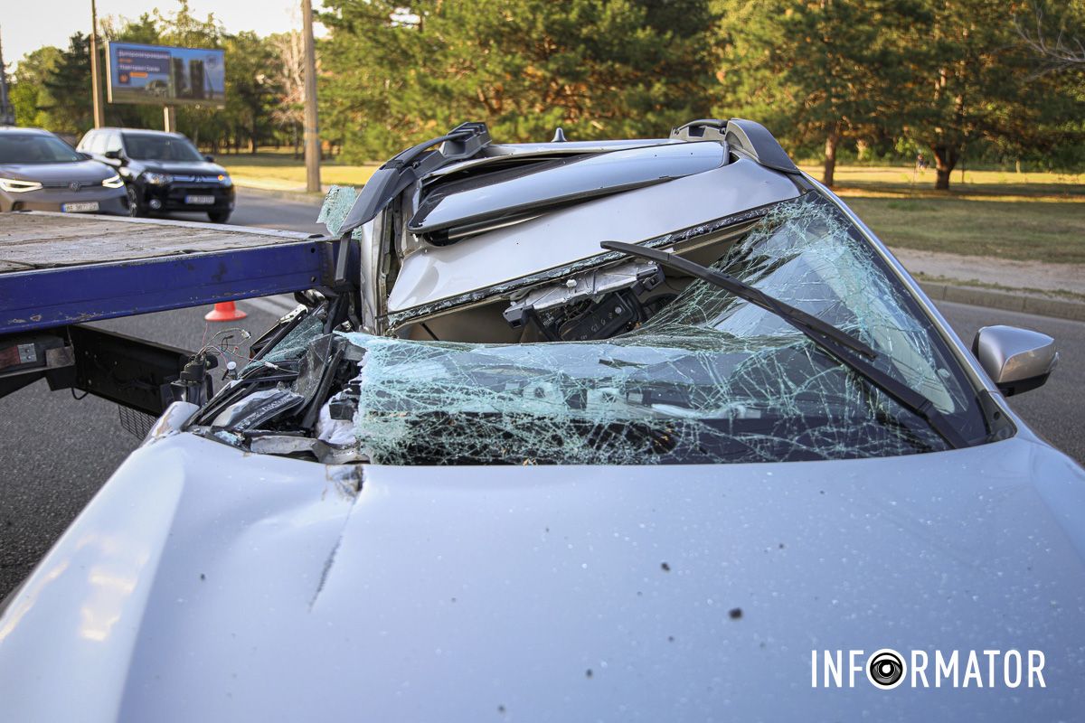 Subaru буквально залетів під MAN