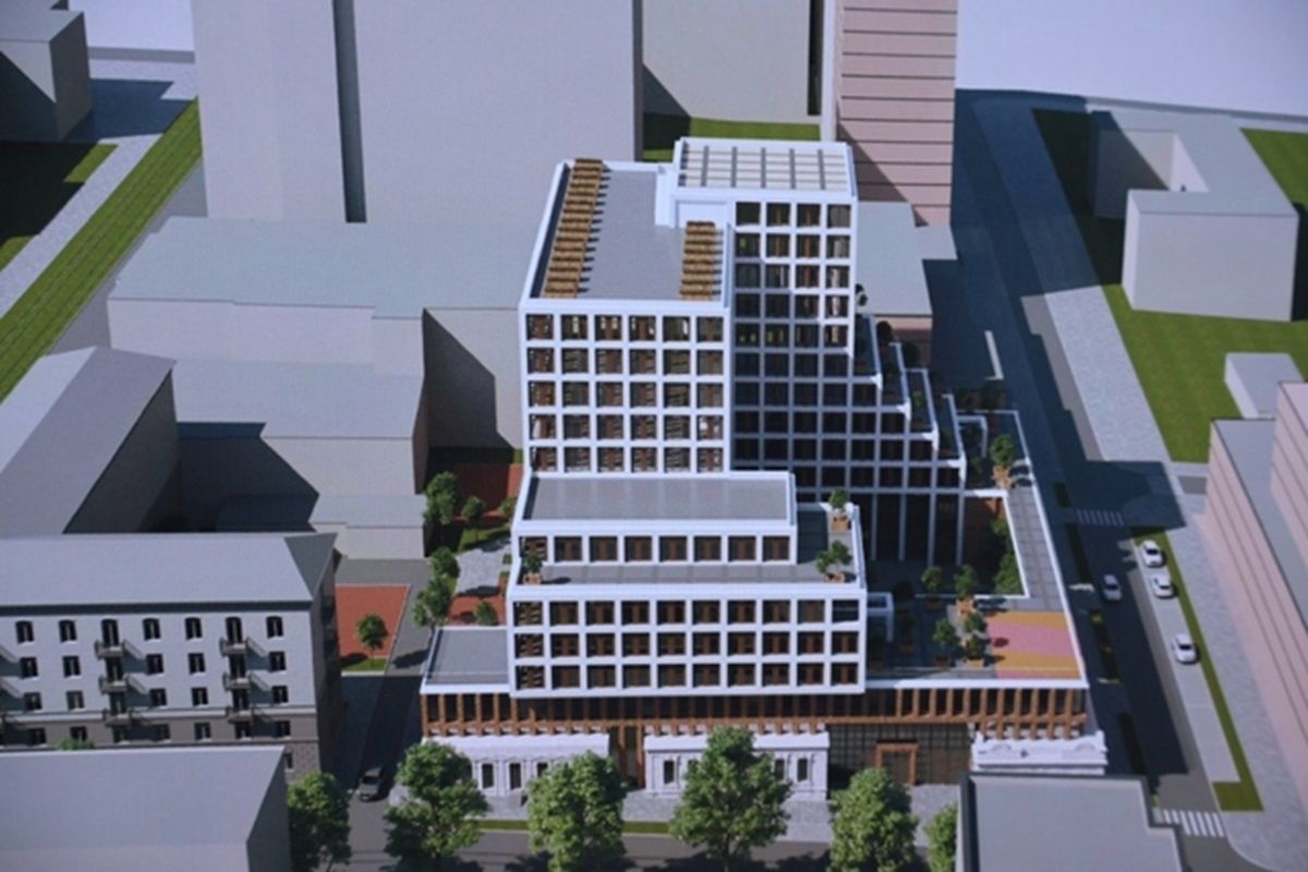 На этом месте находятся старые дореволюционные постройки В Днепре на проспекте Науки напротив Нагорки планируют застроить исторический квартал и возвести три ЖК 2