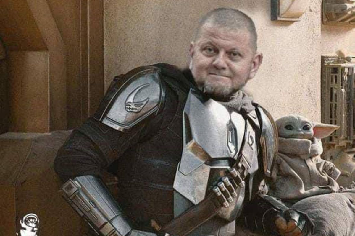 Залужного изображали посредством мандалорца Залужного изображали посредством мандалорца