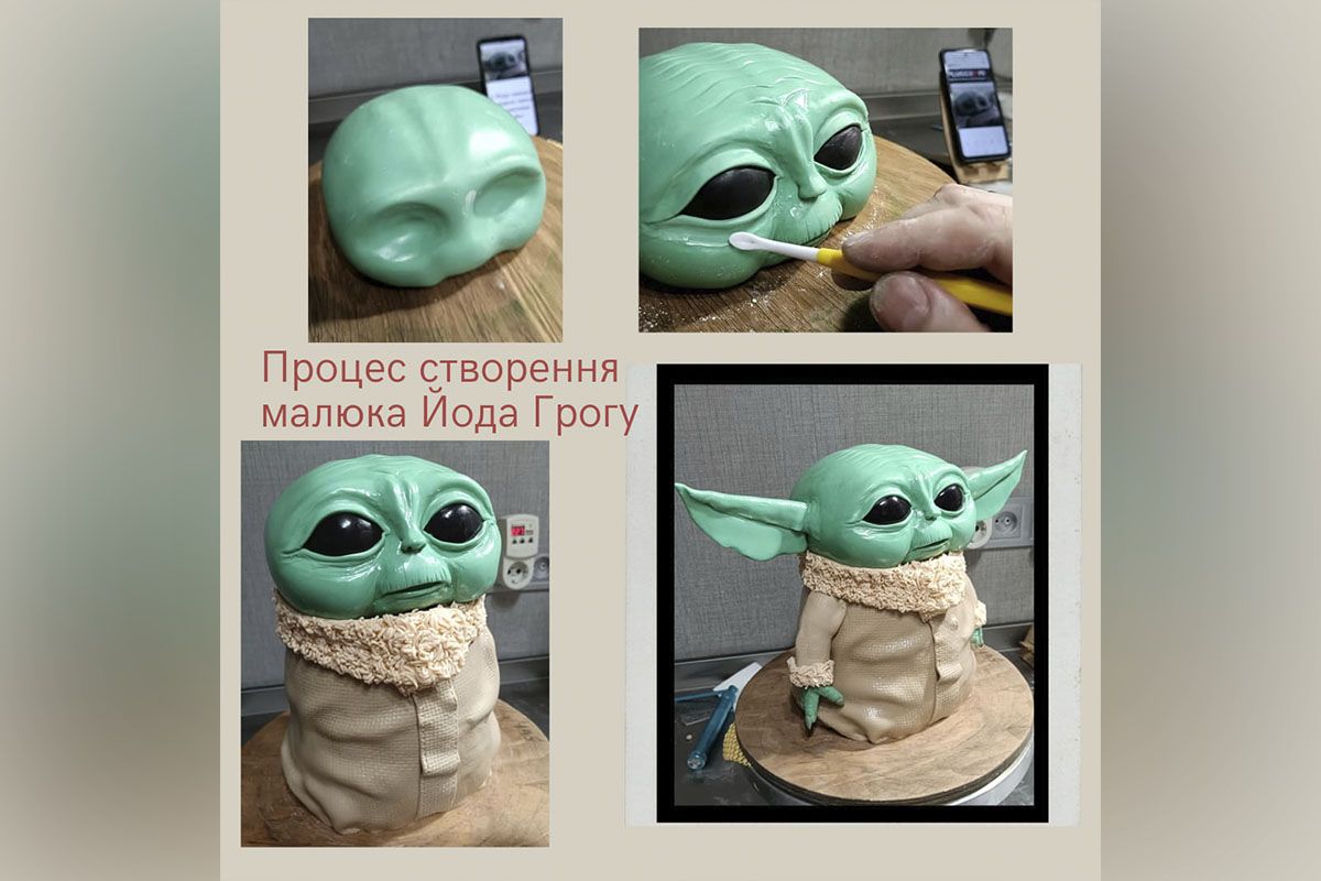 Процесс создания 3D-торта Процесс создания 3D-торта