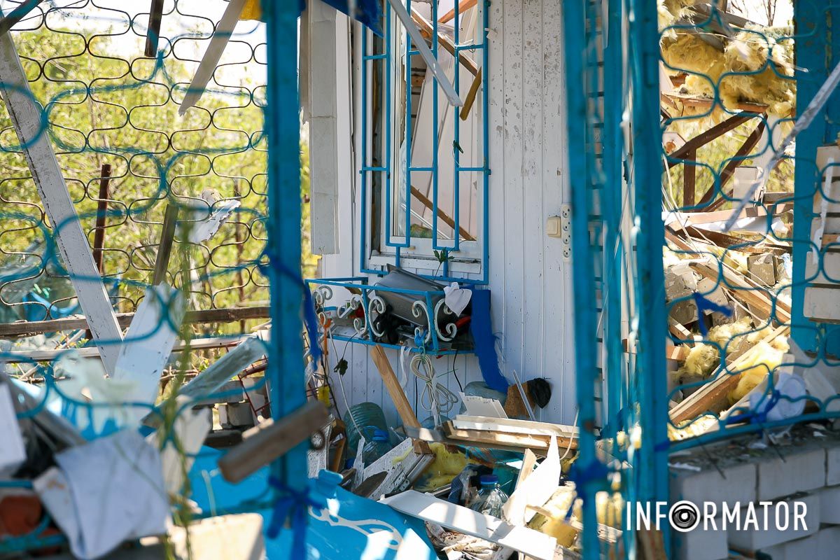 Попадания в Днепровском районе: как выглядит место удара, где погиб мужчина 29