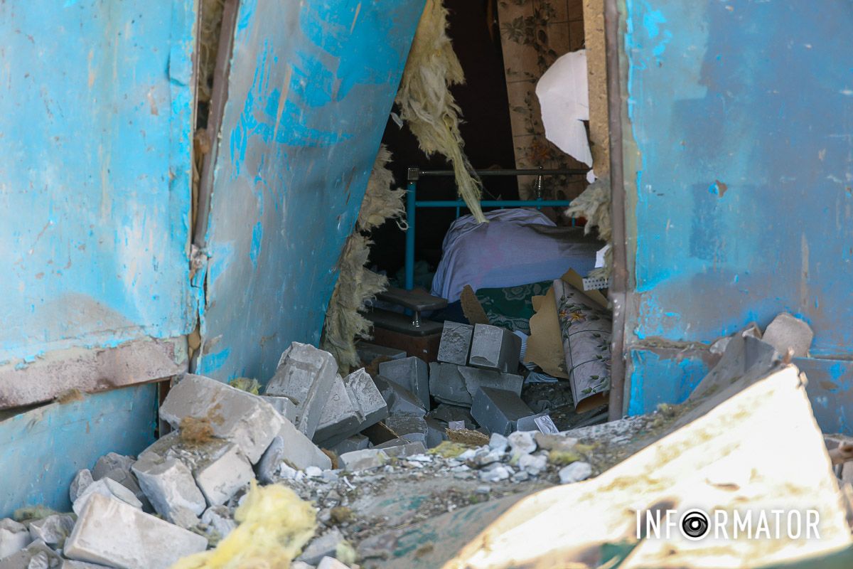 Попадания в Днепровском районе: как выглядит место удара, где погиб мужчина 31