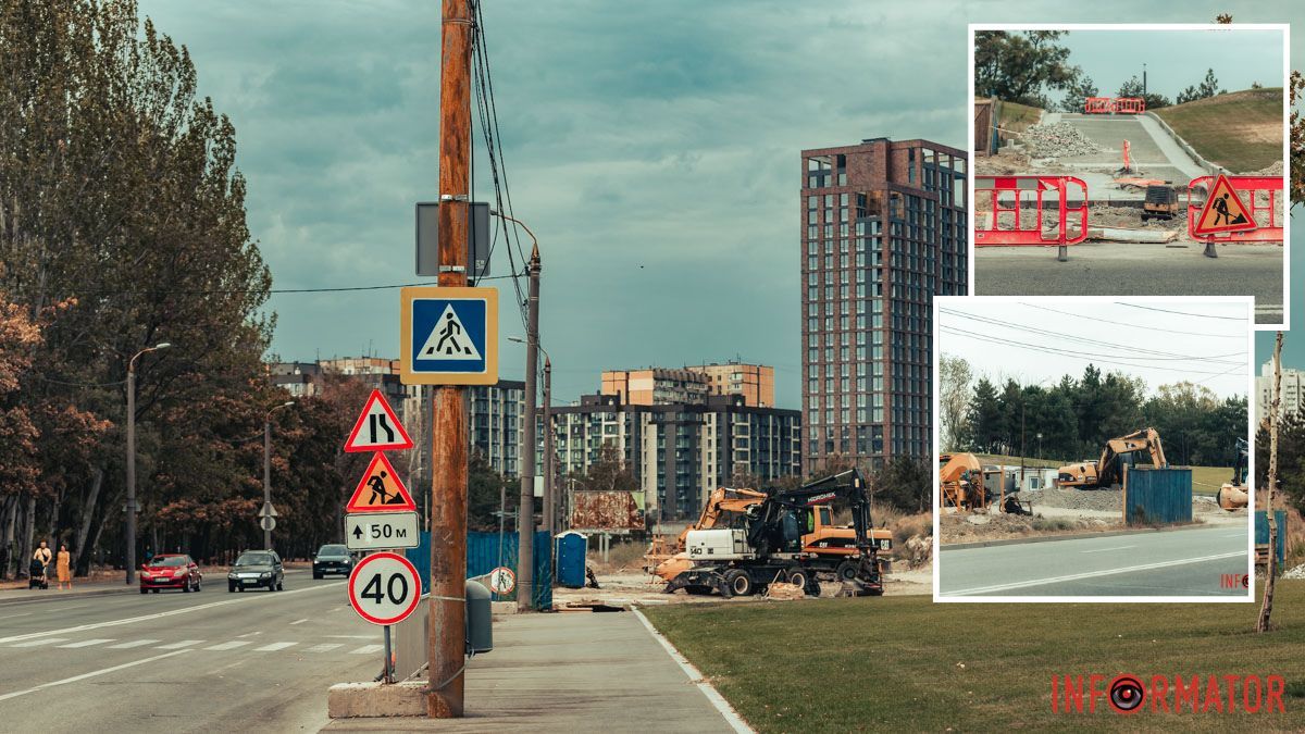 В Днепре возле бульвара Славы завершают ремонт коллектора