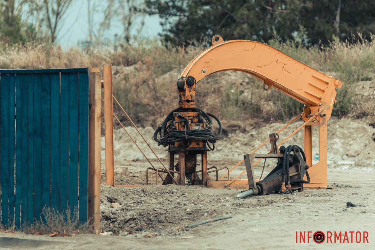 Место огородили