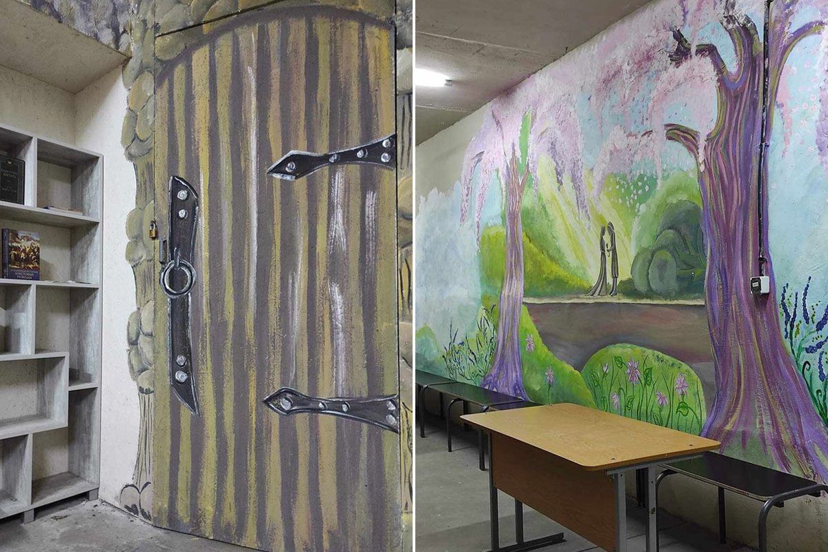 Стіни стилізували за мотивами епічного роману у жанрі “фентезі” — “Володар перснів” Дж. Толкіна Стіни стилізували за мотивами епічного роману у жанрі “фентезі” — “Володар перснів” Дж. Толкіна