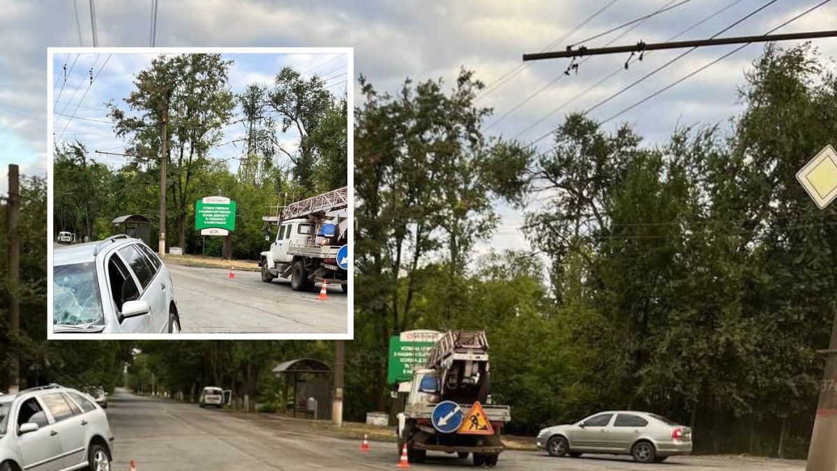 У Кривому Розі Skoda врізалась в автовишку, загинув чоловік: відео моменту