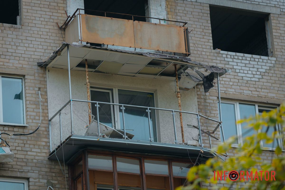 В Днепре на Эдеиды начали восстанавливать многоэтажный дом, в который в феврале попал Шахед 6