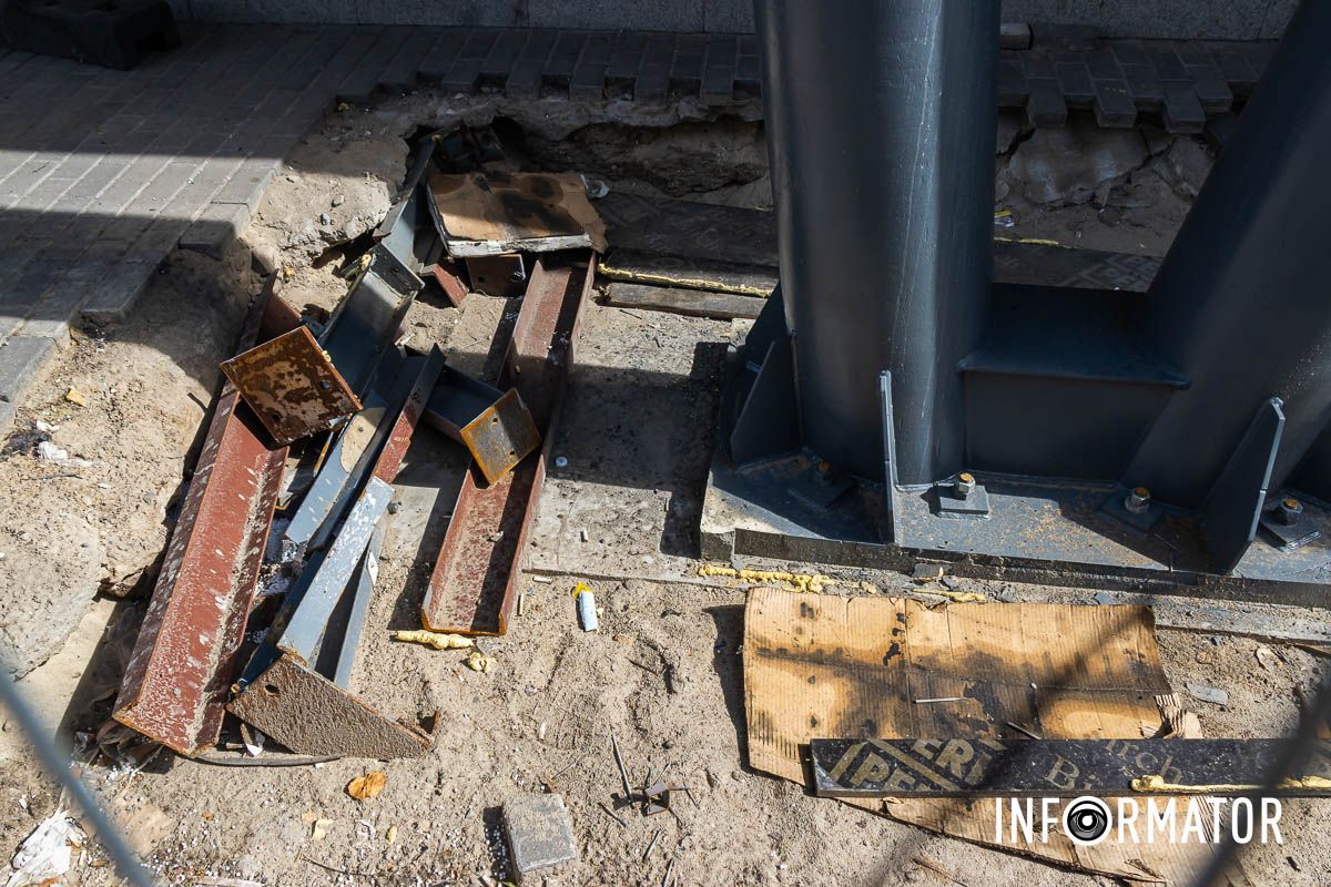 Ремонтные работы Строили надземный переход: улицу Харьковскую в Днепре открыли для проезда 15