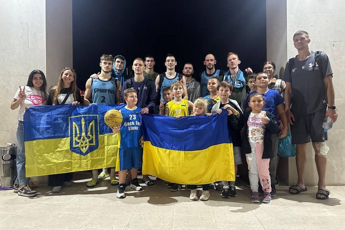 БК "Дніпро" після перемоги у Румунії БК "Дніпро" після перемоги у Румунії