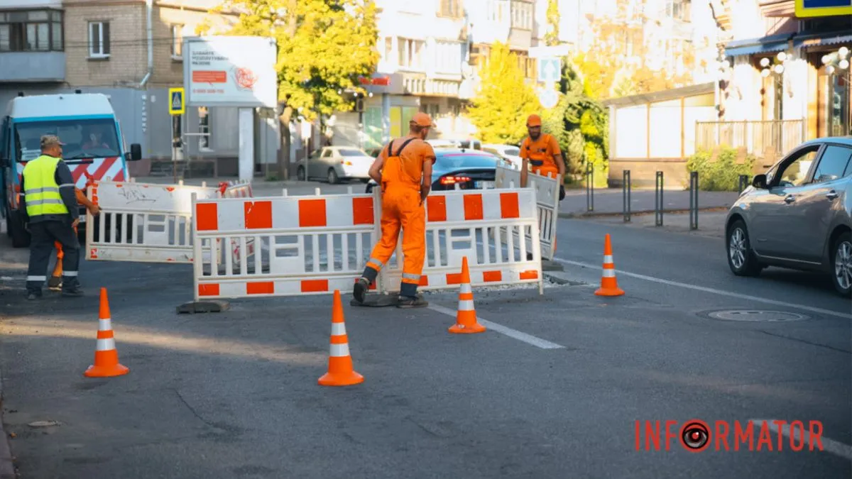 В Днепре из-за дорожных работ на Харьковской центр города застыл в пробках