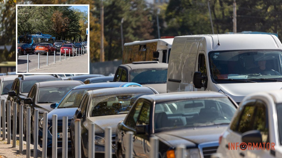 У Дніпрі на проспекті Яворницького виник затор: тролейбуси та автобуси у бік центру затримувались