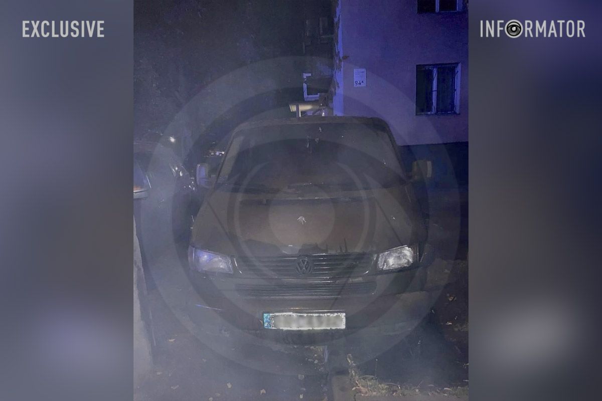 Так виглядала спалена автівка 