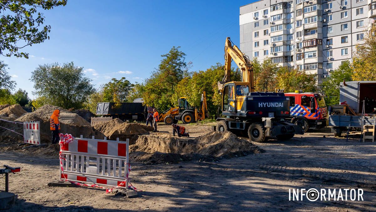 Были подтопления после ливней: в Днепре на Донецком шоссе стартовал ремонт аварийного дождевого коллектора