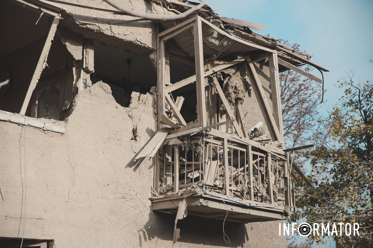 Ракетный удар по Днепру: как выглядит место прилета по жилому дому 10