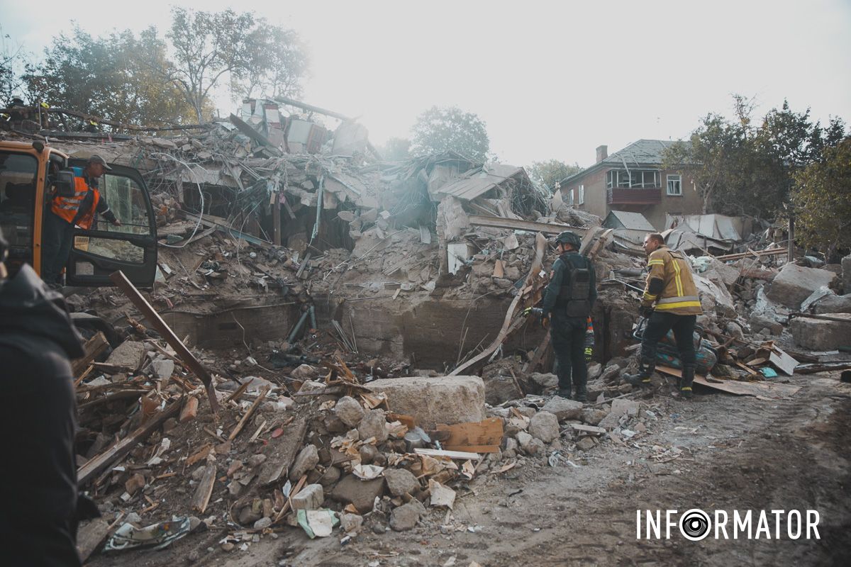 Ракетный удар по Днепру: как выглядит место прилета по жилому дому 7