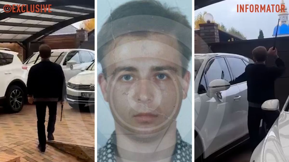 Олег Бондаренко у Дніпрі розніс Porsche Cayenne кийком Олег Бондаренко у Дніпрі розніс Porsche Cayenne кийком