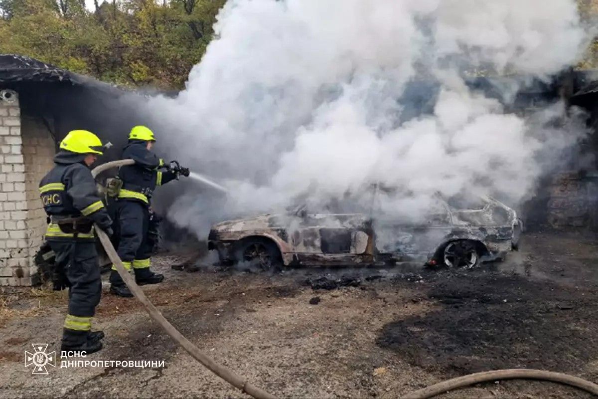Пожежа на території гаражного кооперативу Пожежа на території гаражного кооперативу