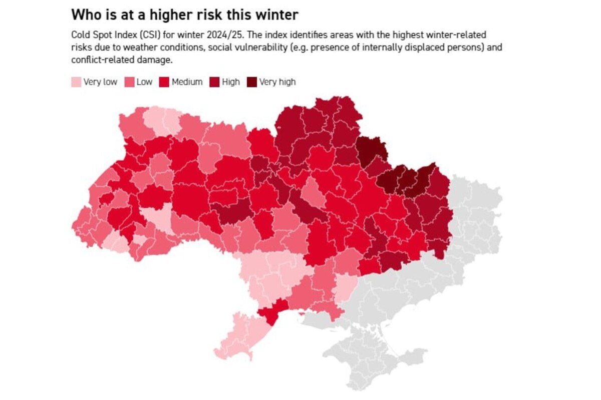 Для яких регіонів ризики зими є найбільшими Для яких регіонів ризики зими є найбільшими