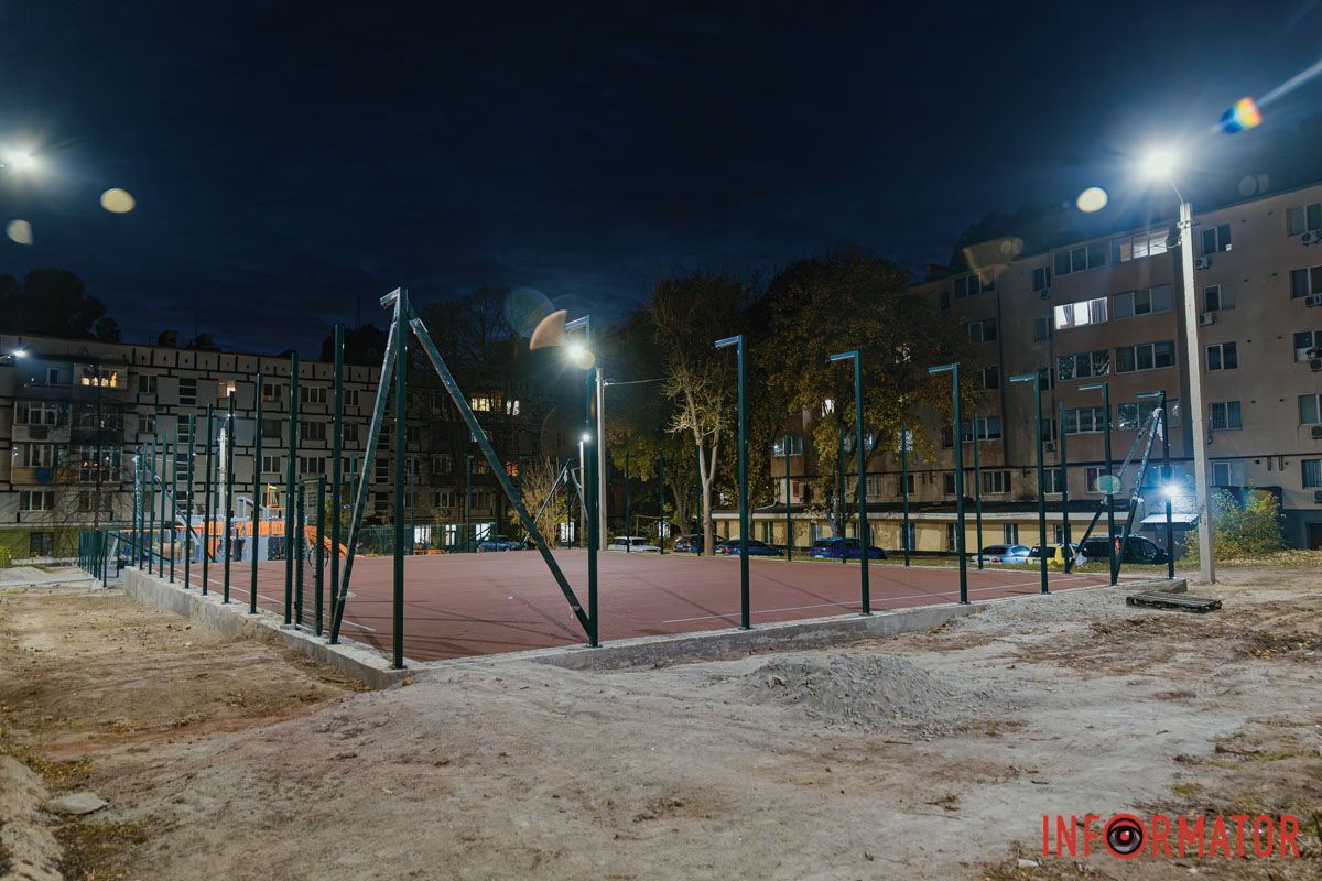 Тут можна буде грати в баскетбол  Тут можна буде грати в баскетбол