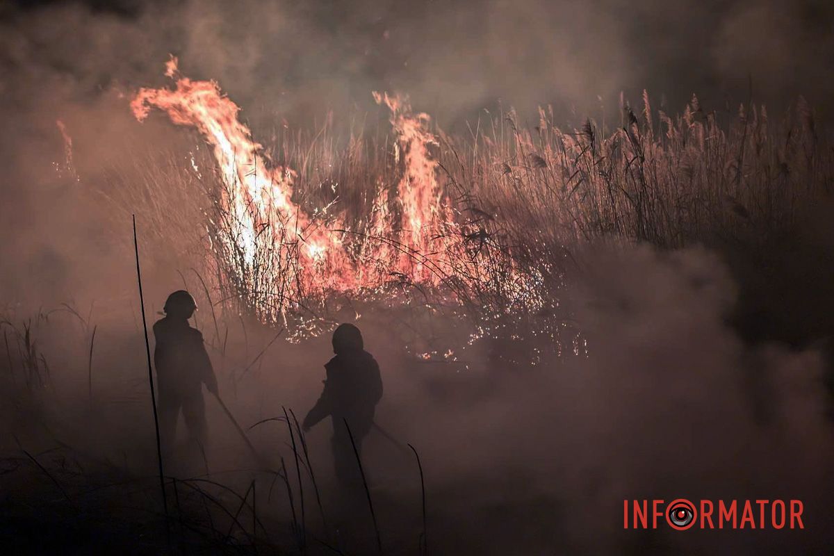 На виїзді з Дніпра сталася пожежа: рятувальники вже на місці 7