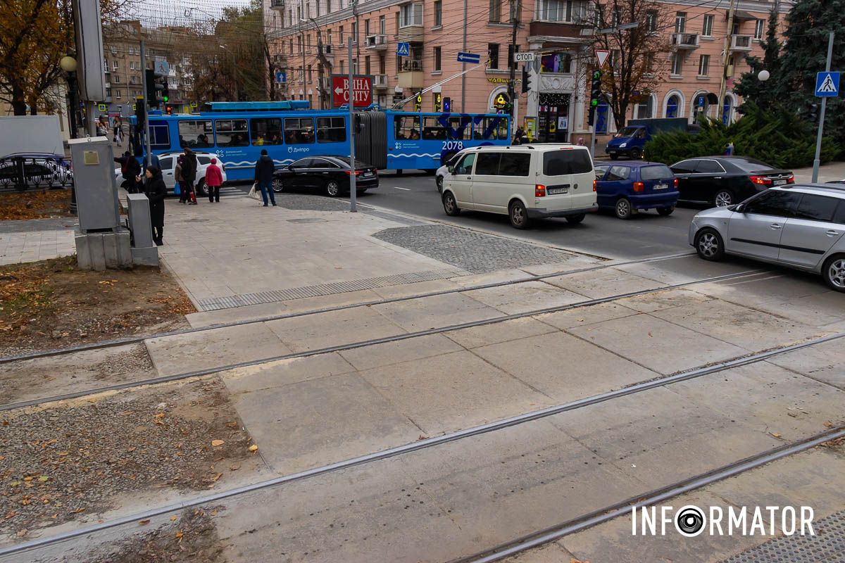 Как в Днепре по проспекту Яворницкого продвигается обновление бульварной зоны и пешеходных переходов 10