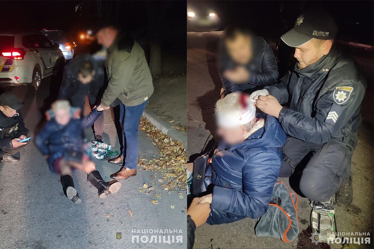 Жінка отримала травму голови, виникла кровотеча