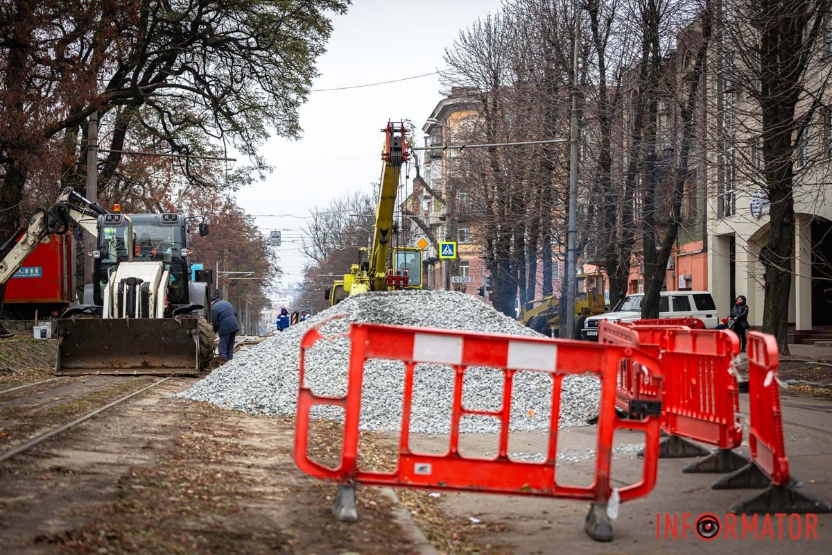 В Днепре стартовал третий этап ремонта трамвайного переезда по проспекту Леси Украинки: когда завершат работы 14