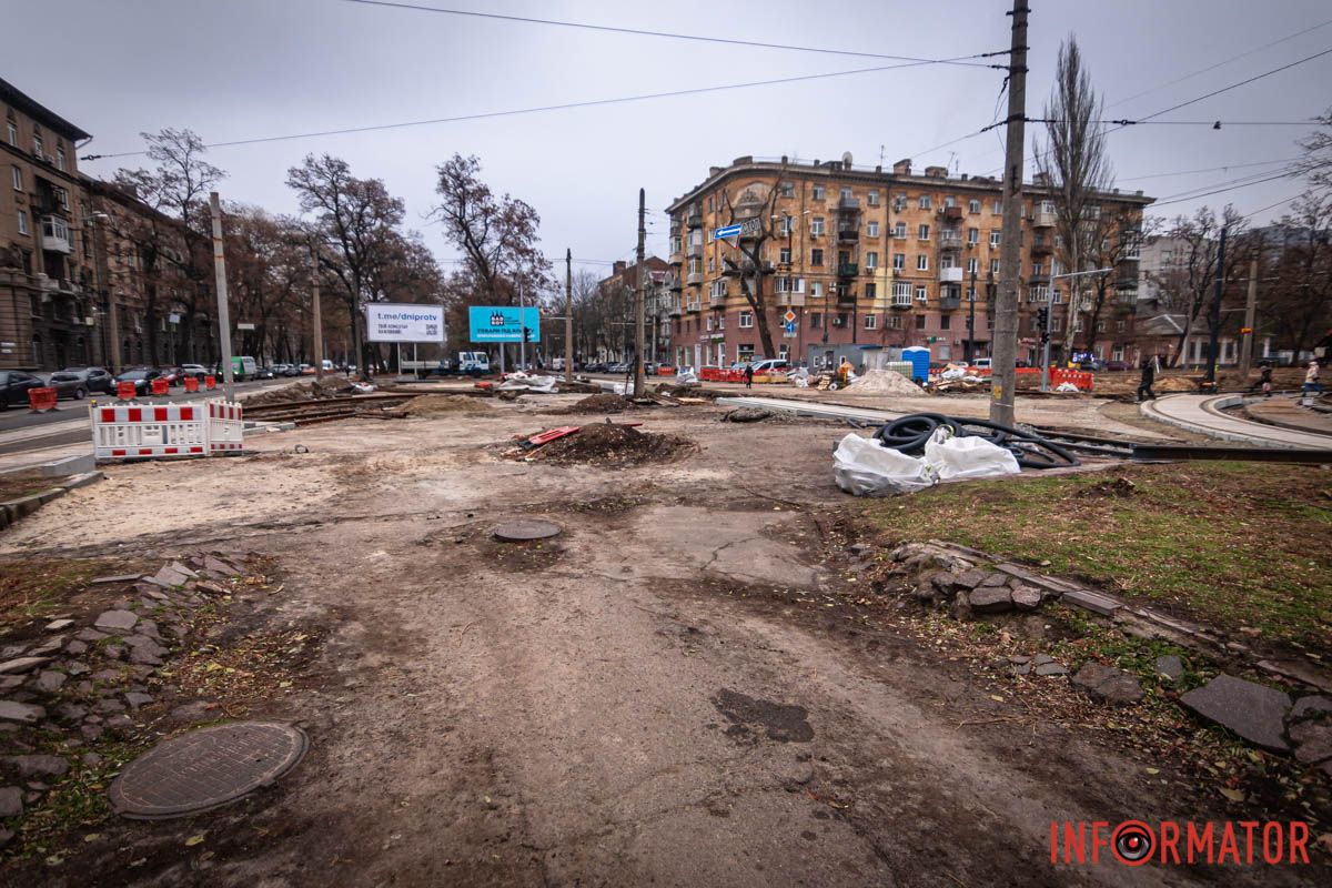 В Днепре стартовал третий этап ремонта трамвайного переезда по проспекту Леси Украинки: когда завершат работы 18