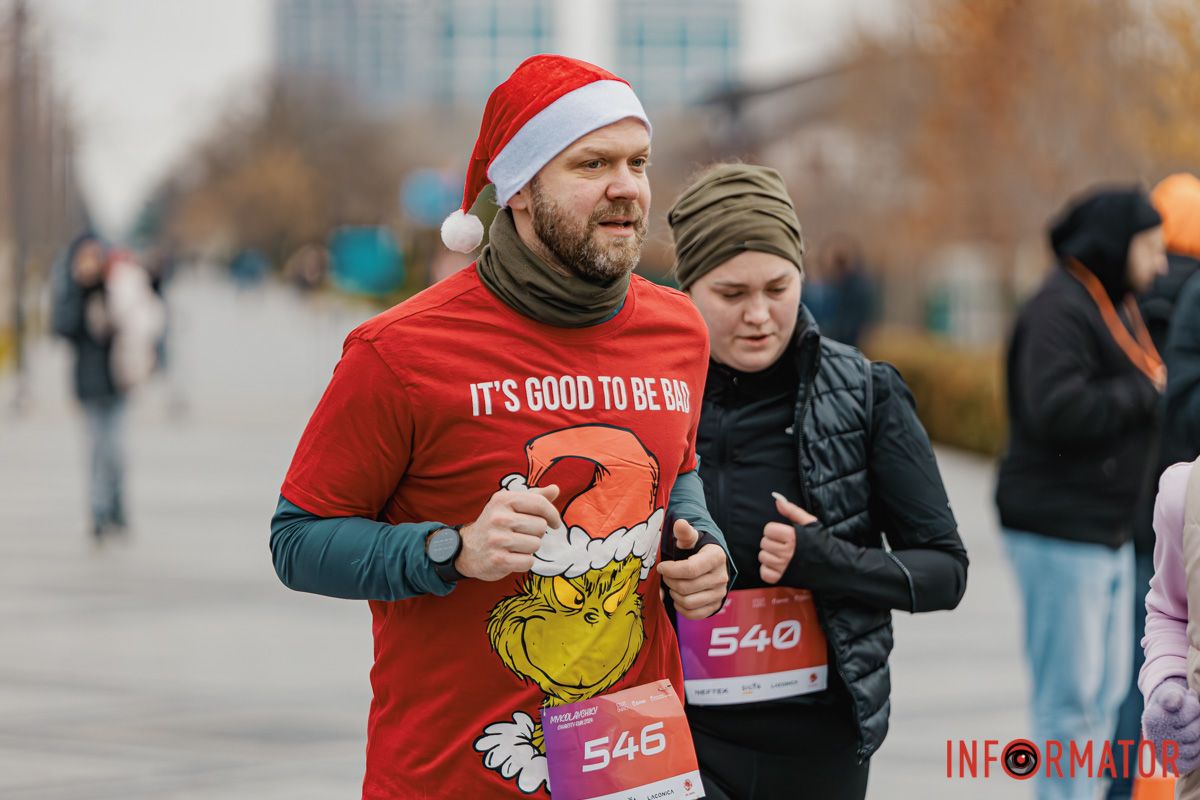 У Дніпрі 8 грудня пройшов традиційний благодійний забіг Миколайчиків 50