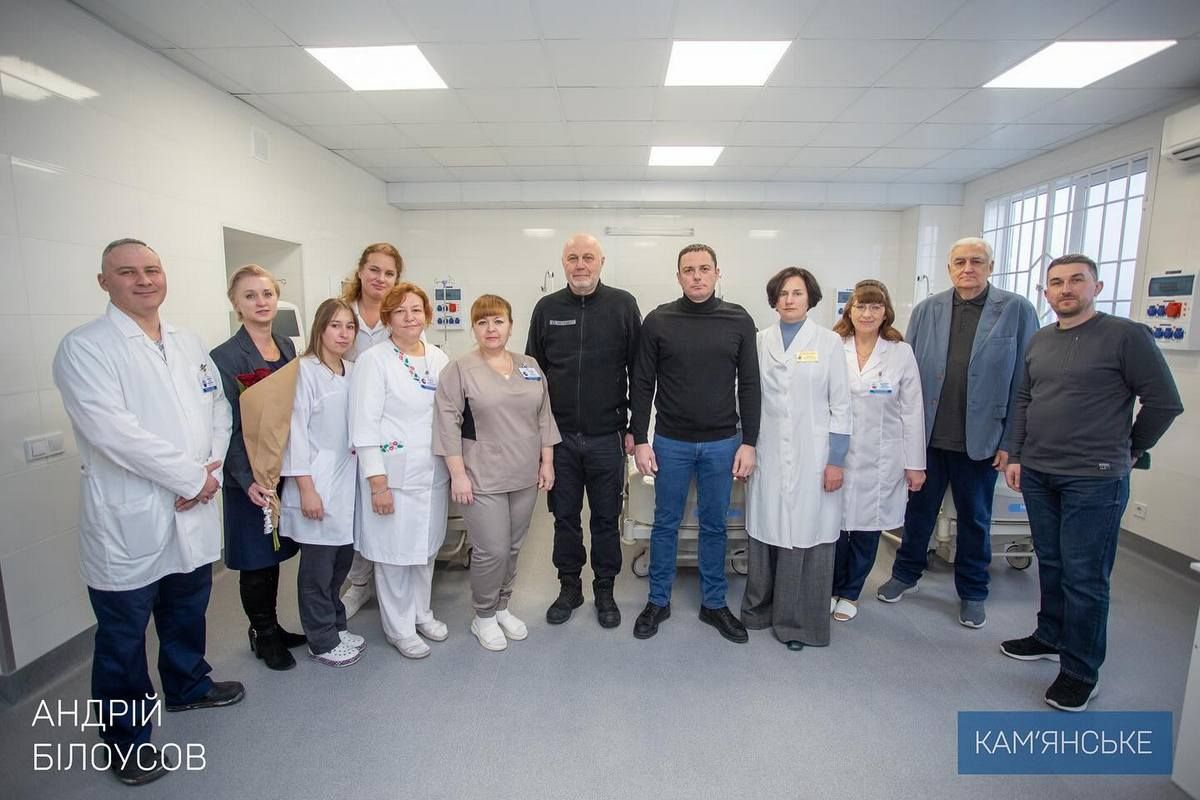 В Каменском открыли после ремонта отделение в городской больнице скорой медицинской помощи 6