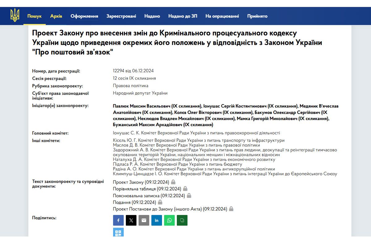 Законопроєкт №12294