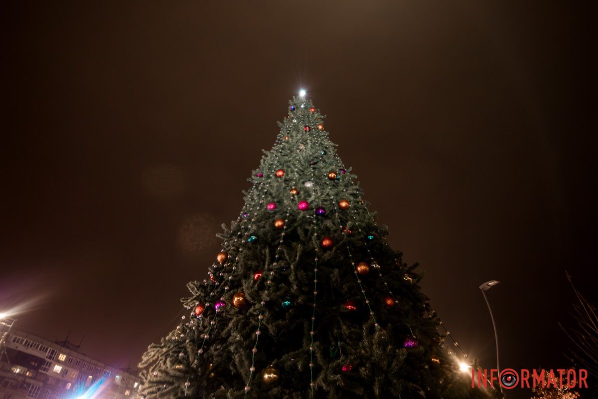 Взгляд в высоту В Днепре в Прибрежном сквере установили новогоднюю елку: как она выглядит 10