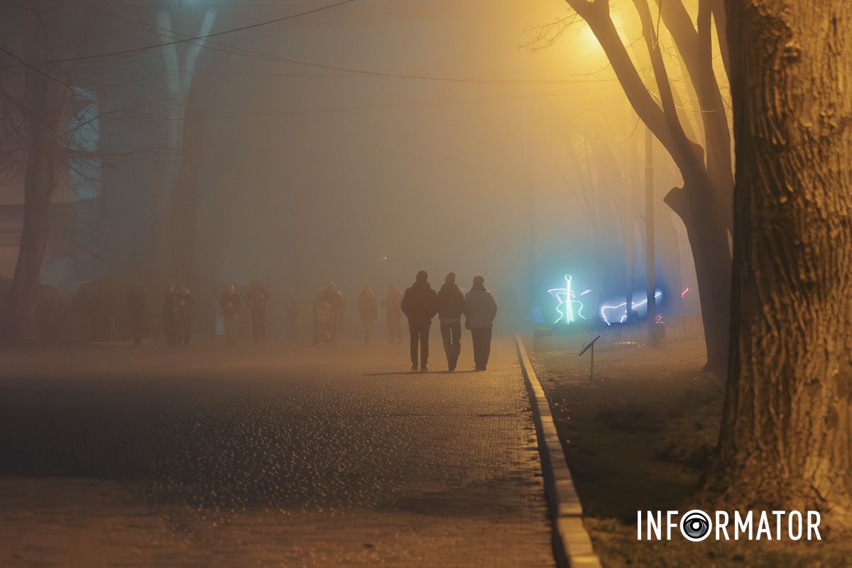 Город спрятался в густой дымке: Днепр накрыл непроглядный туман 25