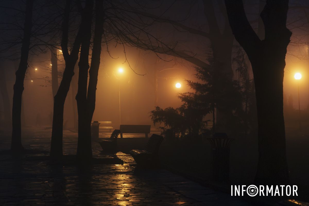 Город спрятался в густой дымке: Днепр накрыл непроглядный туман 31