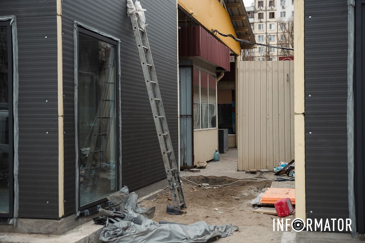 У Дніпрі на ринку «Кодак» на Перемозі триває реконструкція: що змінилось 10